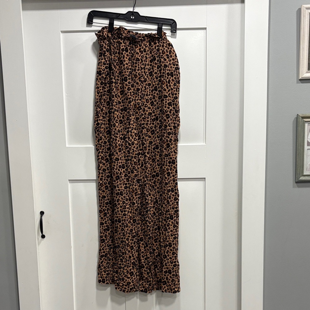 Shade and shore leopard print cover up pants